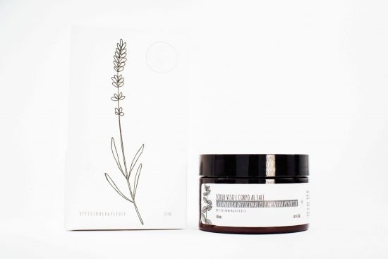 Scrub esfoliante corpo al sale | Menta e Lavanda